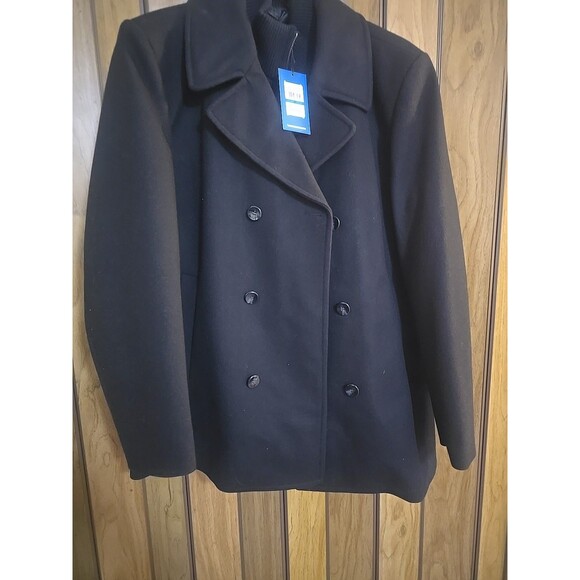 VINCE CAMUTO MEN CLASSIC WOOL BLEND BLACK Coat (VM6AB547) SIZE XL - Picture 1 of 9
